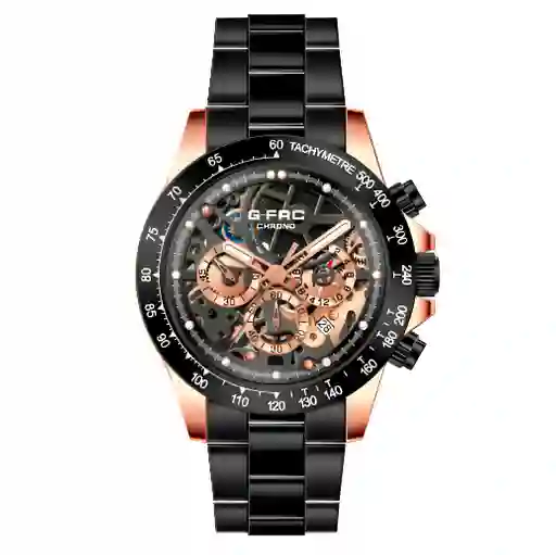 Reloj G-force H3717g Cronografo Funcional Acero + Estuche