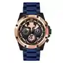 Reloj G-force H3907g Cronografo Funcional Acero + Estuche