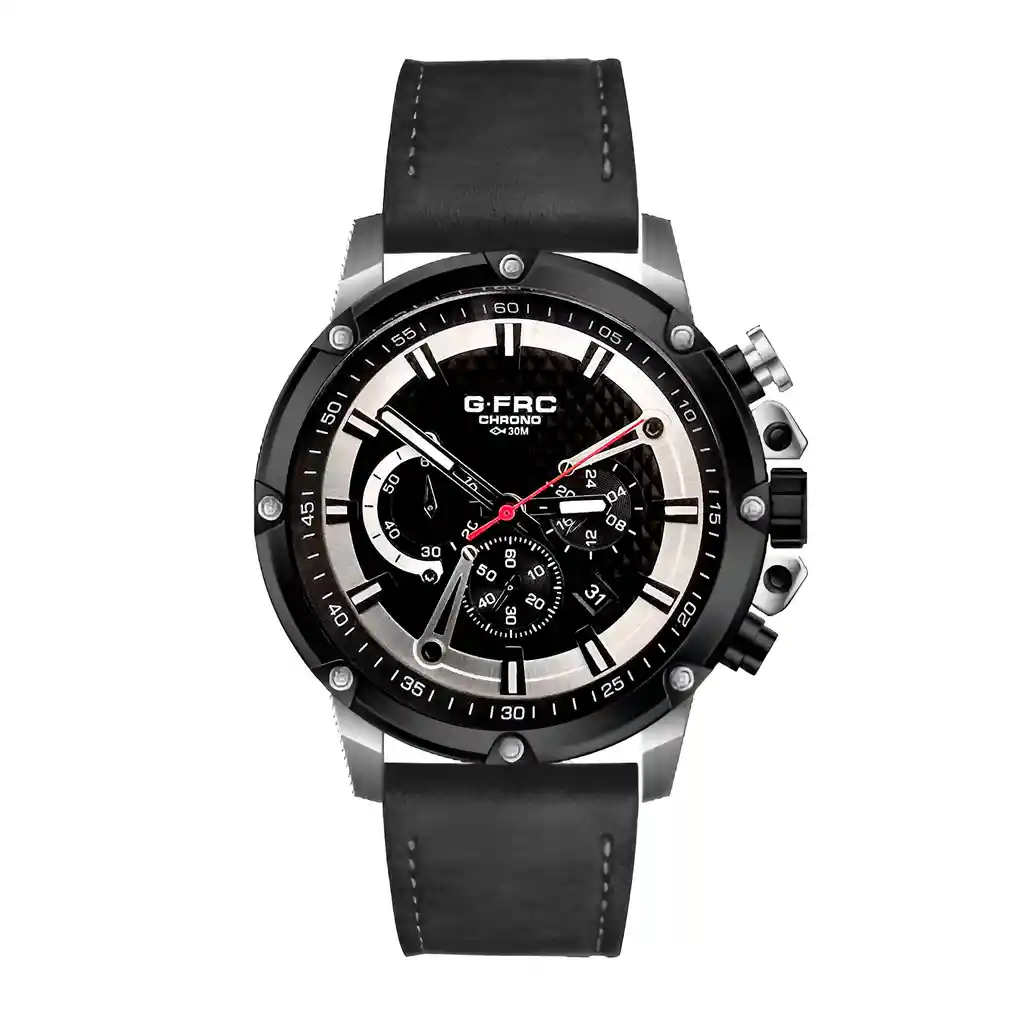 Reloj G-force H3833g Cronografo Funcional Cuero + Estuche