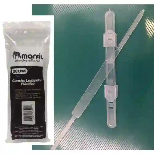 Gancho Legajador Plastico X20 Und