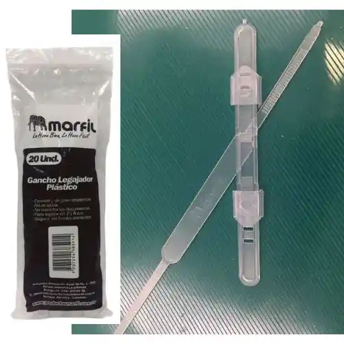 Gancho Legajador Plastico X20 Und