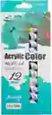 Caja Pintura Acrilica Bomega B9112a X 12 Colores