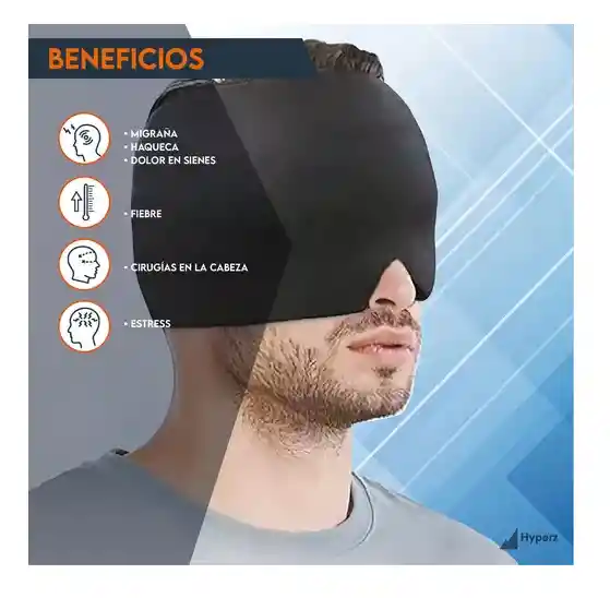 Gorro Mascara De Gel Frio Control Migraña