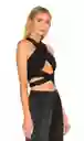 Crop Top Penelope Negro Talla S/mnica