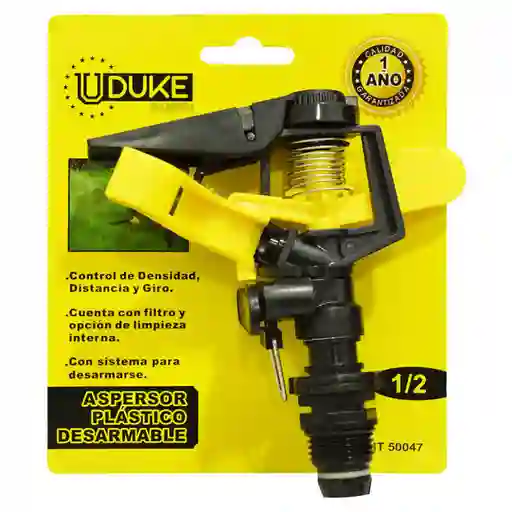 Aspersor Uduke 1/2 Desarmable Plastico Sin Estaca (ht50047)