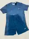 Conjunto Deportivo Pantaloneta Algodon Y Camiseta De Compresion Talla L