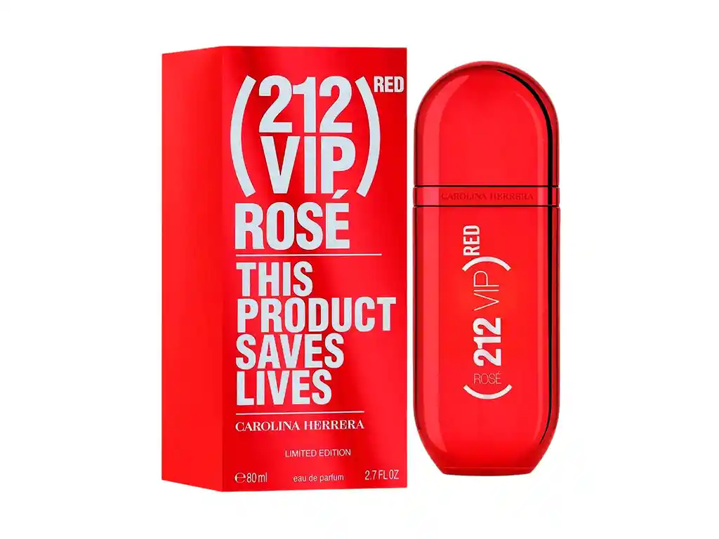 212 Vip Rosé Red Carolina Herrera 80ml Premium