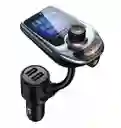Adaptador Transmisor Bluetooth Modulador Doble Puerto Carro