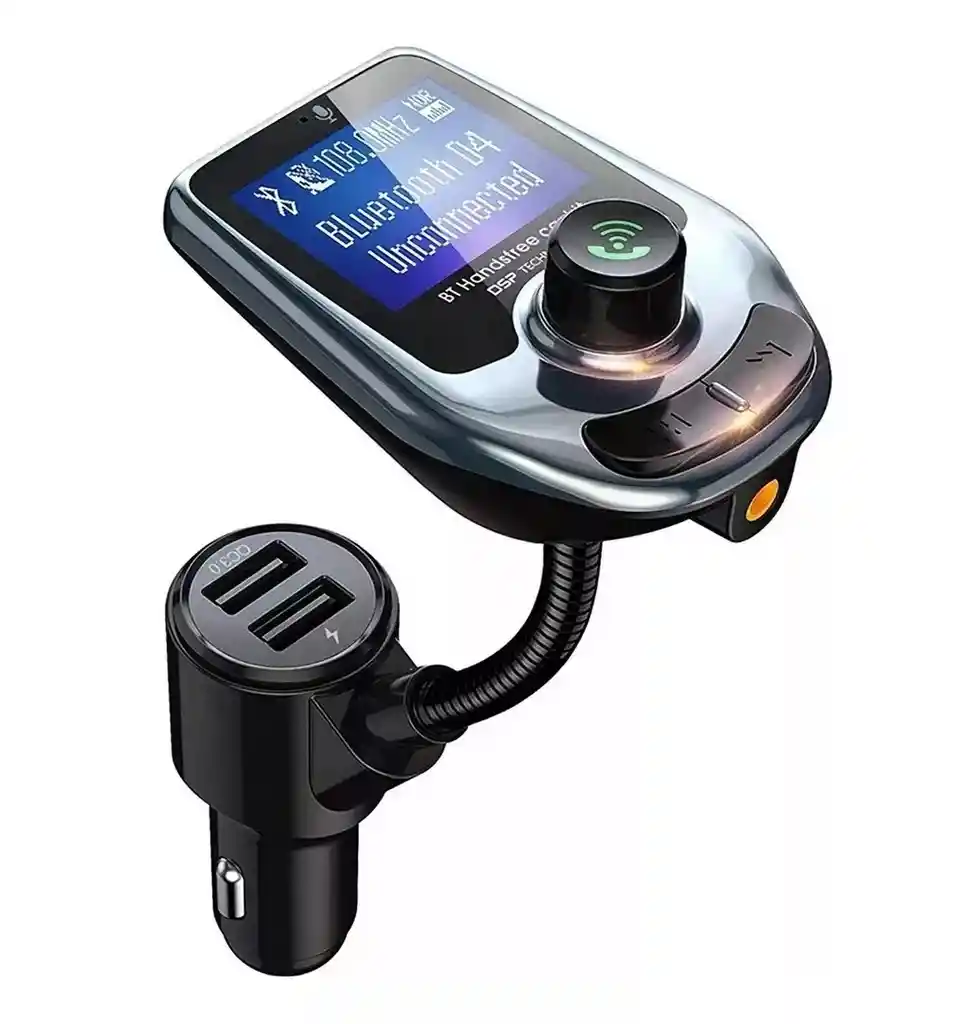 Adaptador Transmisor Bluetooth Modulador Doble Puerto Carro