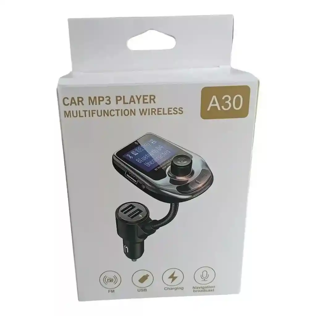 Adaptador Transmisor Bluetooth Modulador Doble Puerto Carro