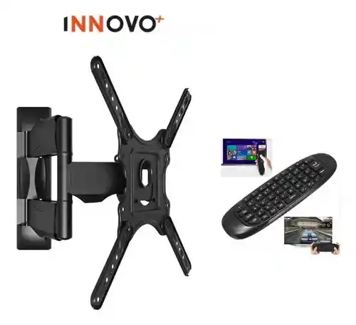 Soporte Para Televisor De Pared Hasta 55 Pulgadas Resiste Hasta 50 Kilos Con Air Mouse Control