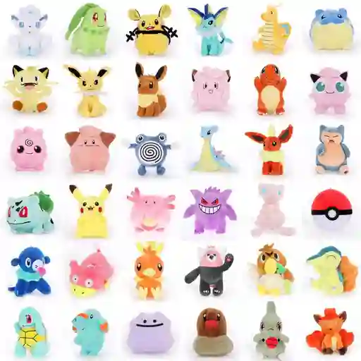Peluche Pokemones X 5 Unidades 24cm