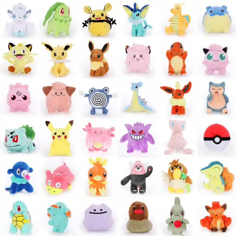 Peluche Pokemones X 5 Unidades 24cm