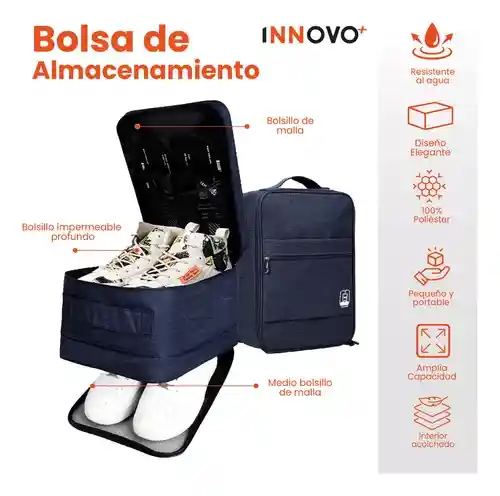 Organizador Bolso Viajero Innovo Azul