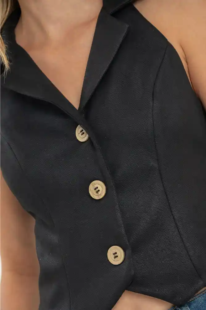 Chaleco Sofia Color Negro Talla Xl