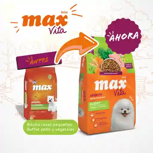 Max Canino Vita Perro Adulto Razas Pequenas Buffet Pollo & Vegetales - 3 Kg