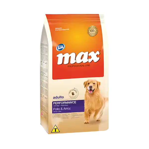 Max Canino Perro Adulto Raza Grande Performance Pollo - 20 Kg