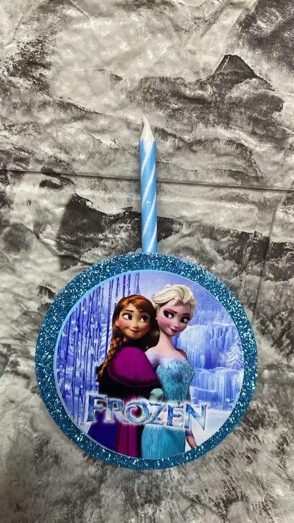 Vela Con Diseño Piñateria
