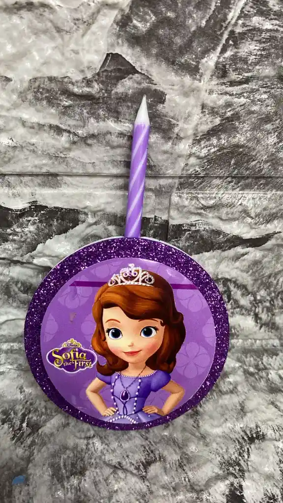 Vela Con Diseño Piñateria