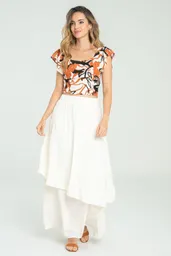 Falda Casinho Color Marfil Talla 8