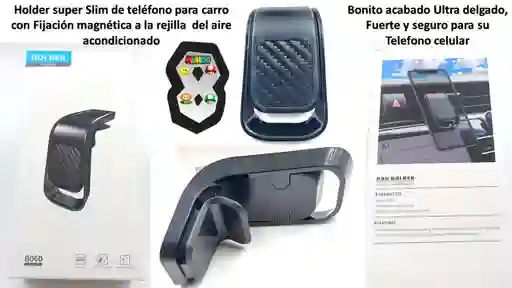 Soporte Telefono Para Carro Ultra Slim Magnetico