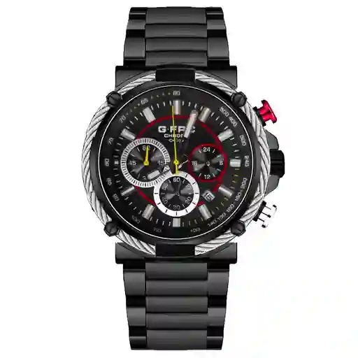 Reloj G-force H3829g Cronografo Funcional Acero + Estuche
