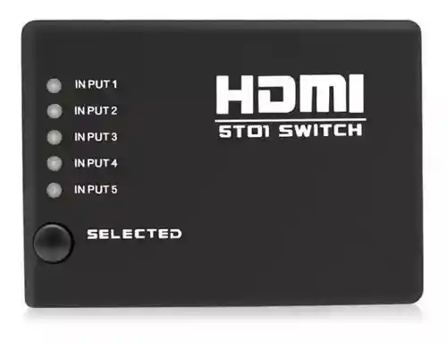 Hdmi Switch Multiplicador Selector 5x1 Full Hd 1080p Control