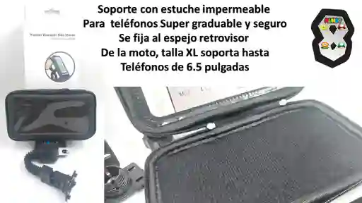 Soporte Telefono Para Moto Espejo