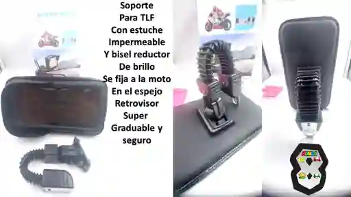 Soporte Telefono Para Moto Espejo