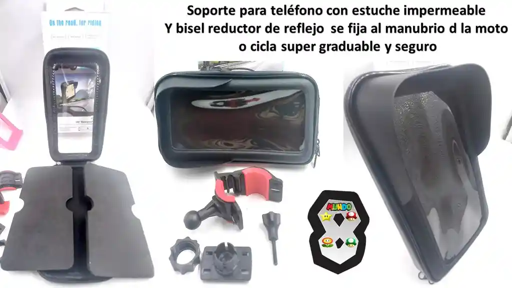 Soporte Telefono Para Moto Con Antireflejo