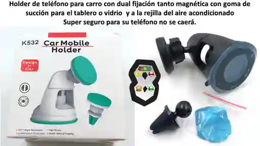 Soporte Telefono Para Carro Dual Magnetico