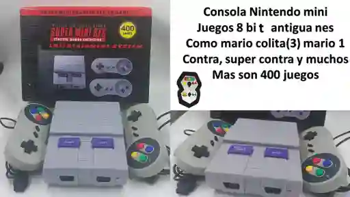 Consola Retro Mini 400 Juegos 2 Controles Juegos 8 Bit