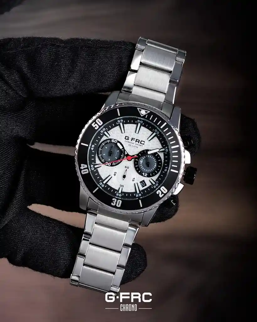 Reloj G-force H4232g Cronografo Funcional Acero + Estuche