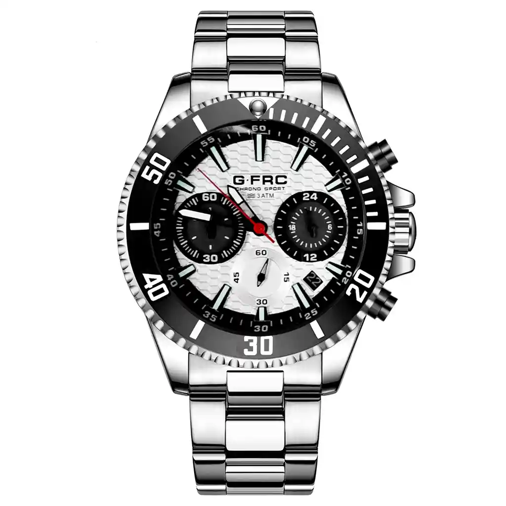 Reloj G-force H4232g Cronografo Funcional Acero + Estuche