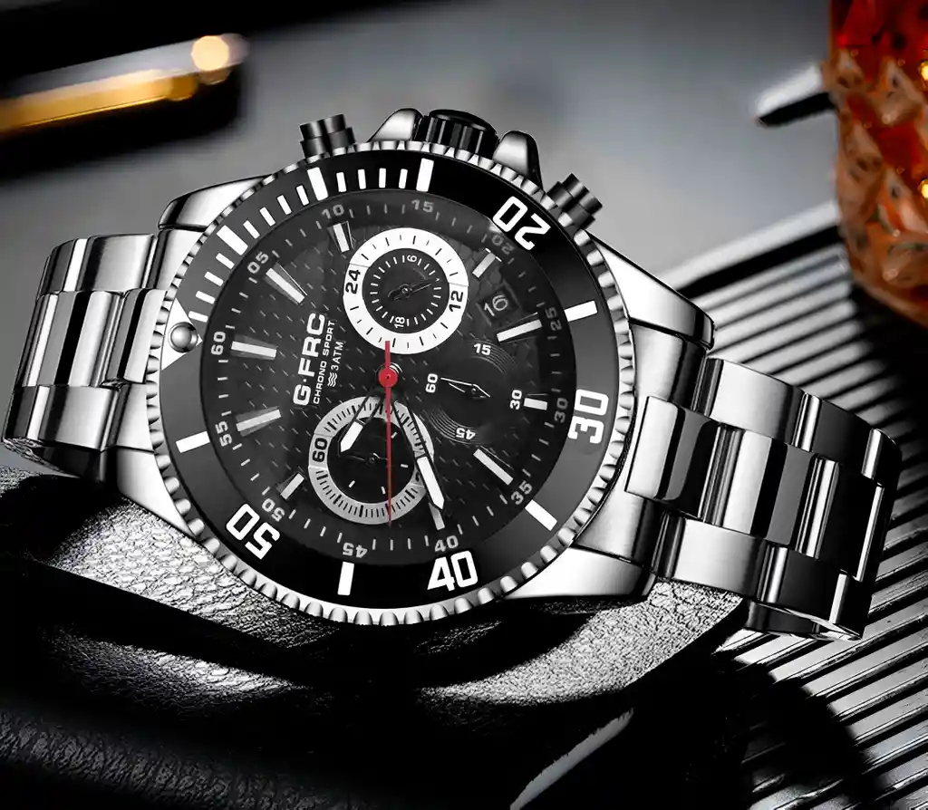 Reloj G-force H4232g Cronografo Funcional Acero + Estuche