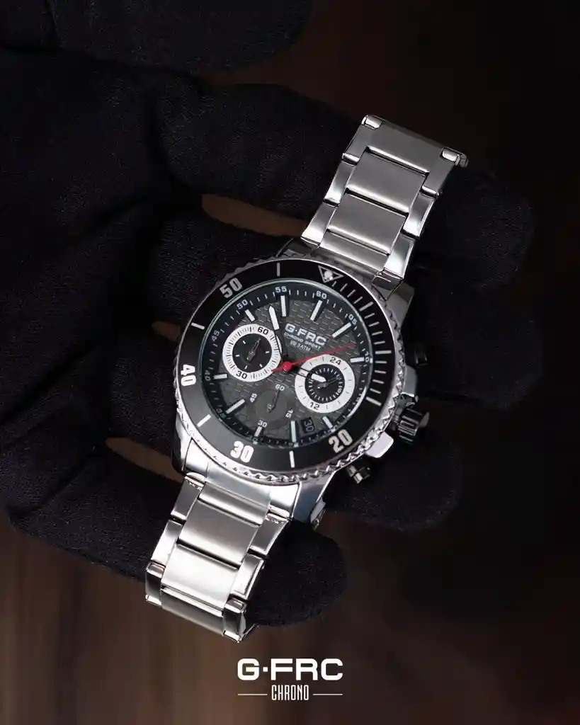 Reloj G-force H4232g Cronografo Funcional Acero + Estuche