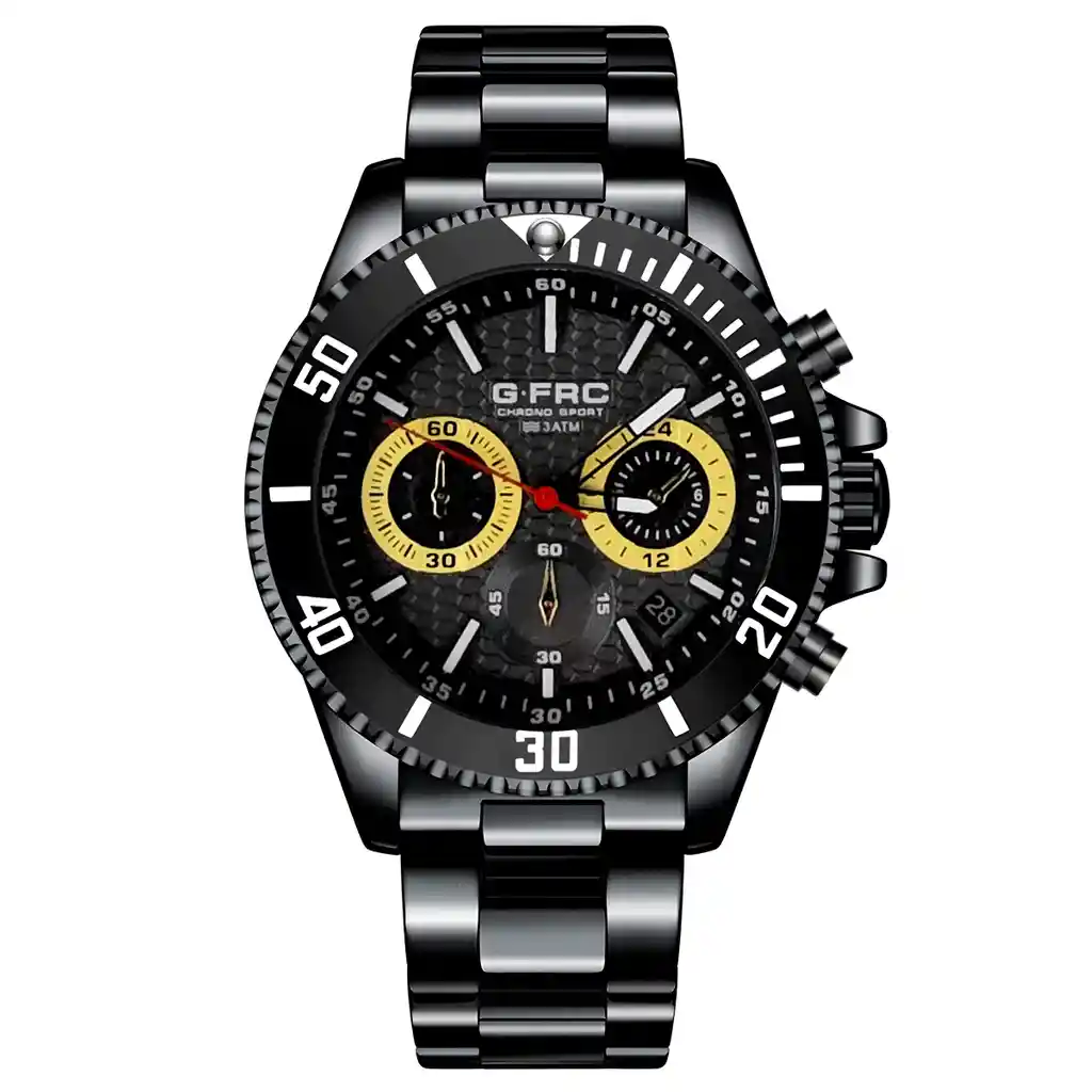Reloj G-force H4232g Cronografo Funcional Acero + Estuche