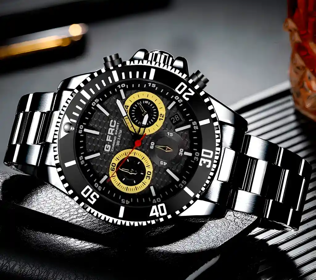 Reloj G-force H4232g Cronografo Funcional Acero + Estuche