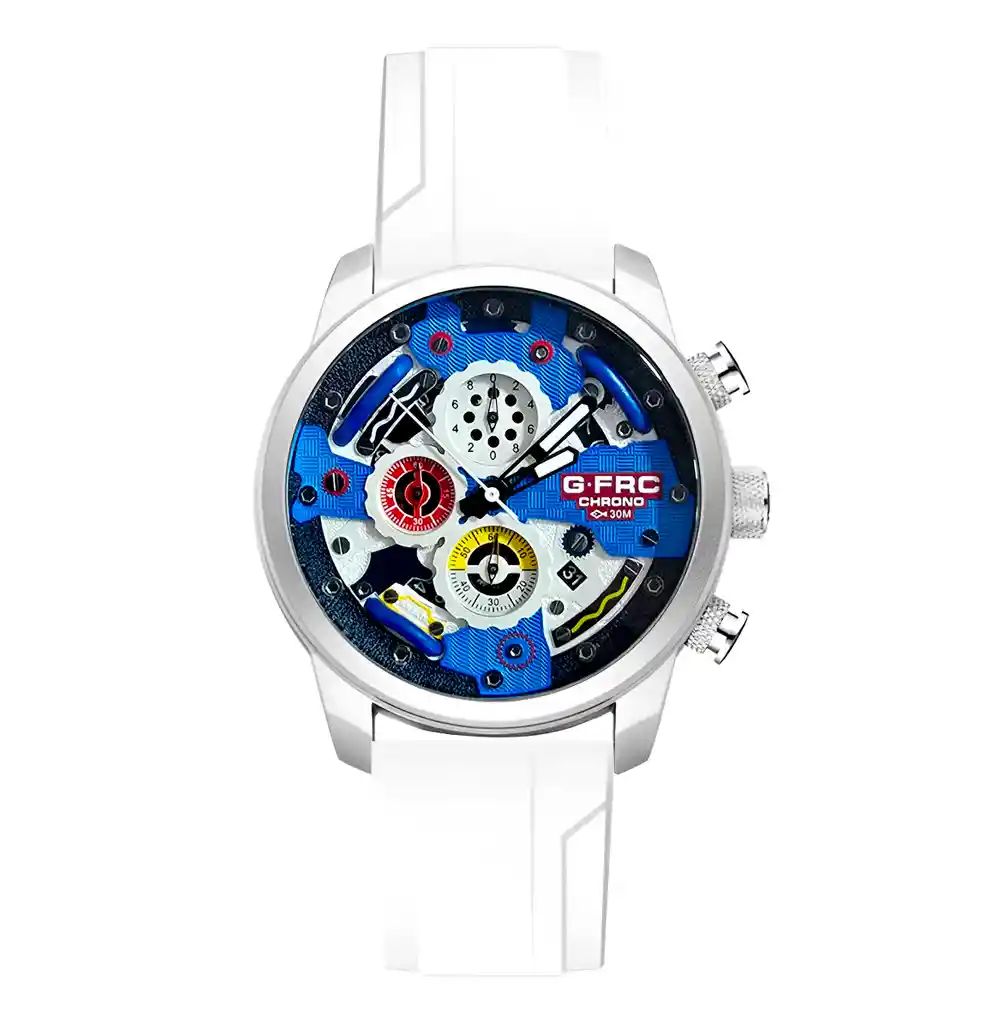 Reloj G-force H3788g Cronografo Funcional Goma + Estuche