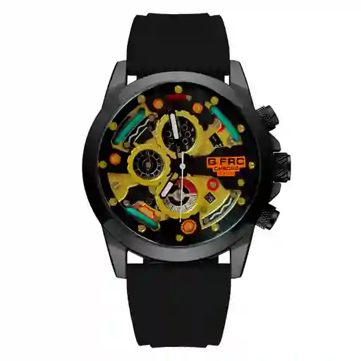 Reloj G-force H3788g Cronografo Funcional Goma + Estuche
