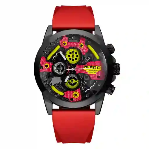 Reloj G-force H3788g Cronografo Funcional Goma + Estuche