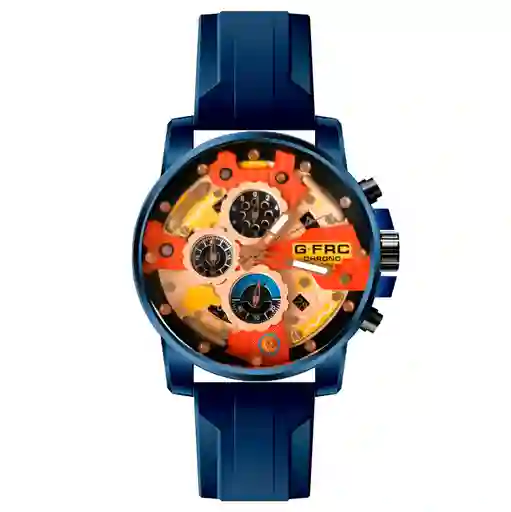 Reloj G-force H3788g Cronografo Funcional Goma + Estuche