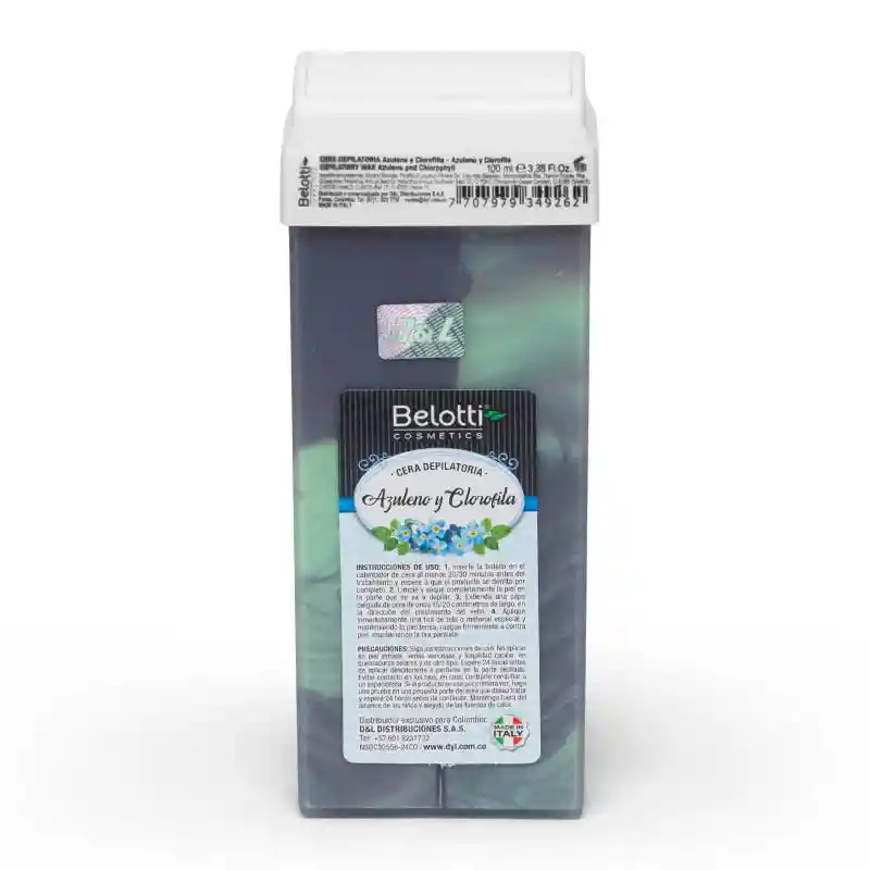 Cera Depilatoria Liposoluble Roll On / Azuleno Y Clorofila Belotti