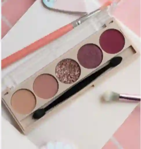 Paleta De Sombras Para Ojos Paulis Cinco Tonos Maquillaje De Rostro Y Cara Con Aplicador