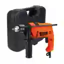 Taladro Percutor Black And Decker 1/2 Vvr Estuche 550 W Hd555k-b