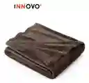 Cobija Manta Térmica Suave Piel Durazno 180 X 240 Cafe Liviana