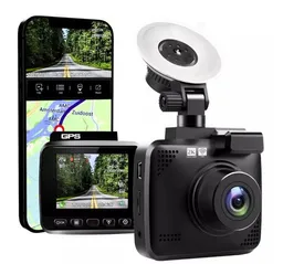 Camara Para Carro Con Gps Wifi Sensor 24/7 2k Pantalla Lcd 1405-8