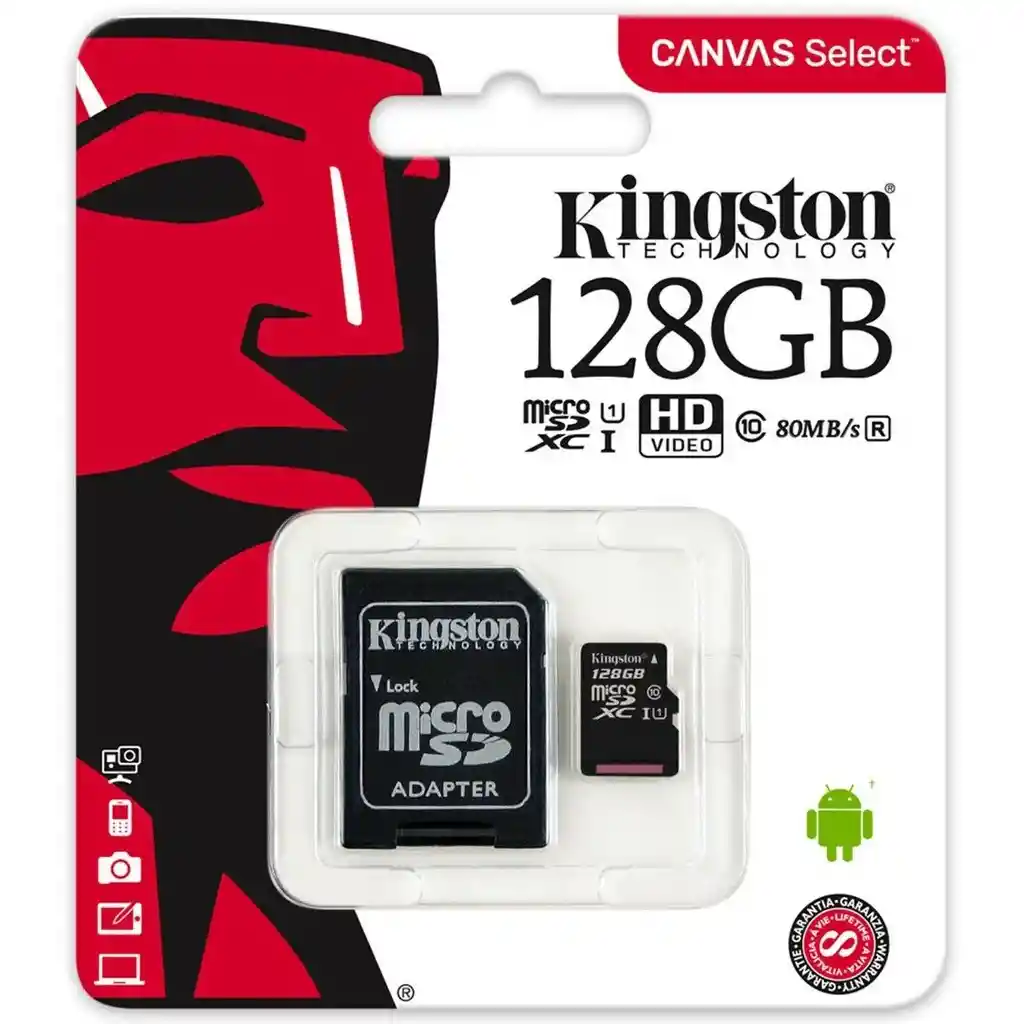 Memoria Kingston Micro Sd 128gb