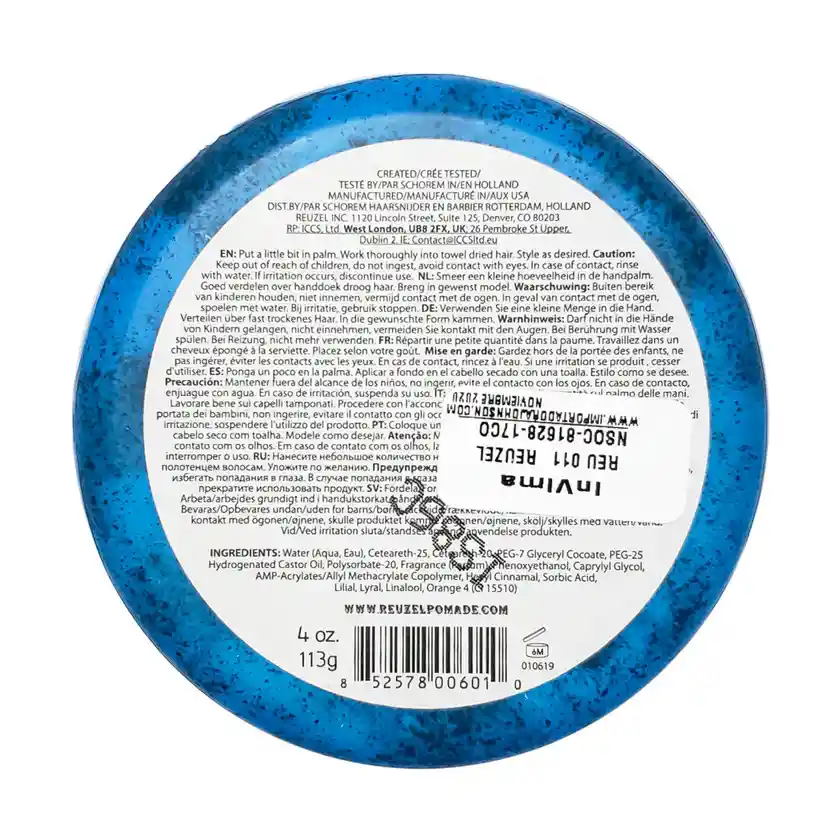 Reuzel Cera Azul Claro Blue