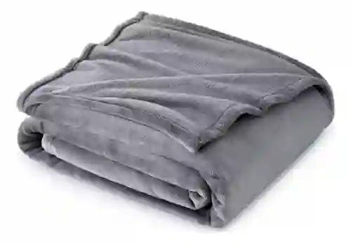 Cobija Manta Térmica Suave Piel Durazno 180 X 240 Silver Gris Liviana